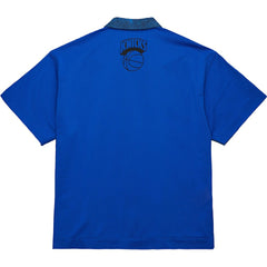 New York Knicks x Purple Brand Button-Up Shooting Shirt Navy - NBA