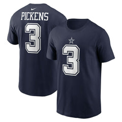 George Pickens Dallas Cowboys Name & Number T-Shirt Navy | Nike for Sale