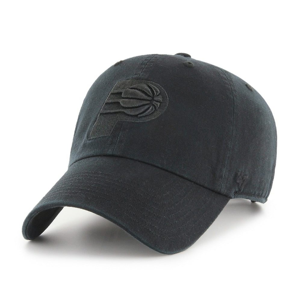 Indiana Pacers '47 Primary Logo Clean Up Adjustable Hat Black - NBA