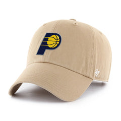 Indiana Pacers '47 Primary Logo Clean Up Adjustable Hat Khaki - NBA