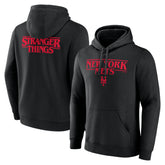 New York Mets Stranger Things Logo Lockup Pullover Hoodie - MLB