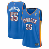 Isaiah Hartenstein Oklahoma City Thunder 2025 NBA Finals Champions Fast Break Replica Player Jersey Blue Icon Edition - NBA