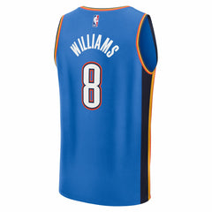 Jalen Williams Oklahoma City Thunder 2025 NBA Finals Champions Fast Break Replica Player Jersey Blue Icon Edition - NBA