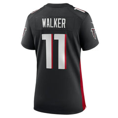 Jalon Walker Atlanta Falcons Women's Team Game Jersey Black | Nike for Sale