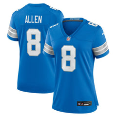 Kyle Allen Detroit Lions Women's Team Game Jersey Blue | Nike for Sale