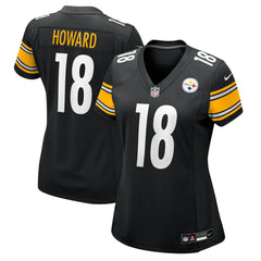 Will Howard Pittsburgh Steelers Women's Team Game Jersey Black | Nike for Sale