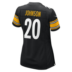 Kaleb Johnson Pittsburgh Steelers Women's Team Game Jersey Black | Nike for Sale