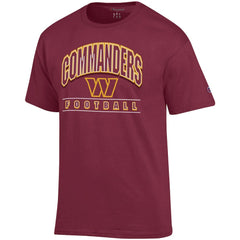 Washington Commanders Champion Football T-Shirt Burgundy | NFL