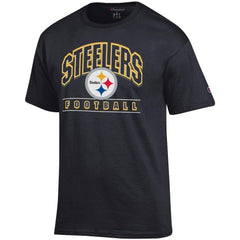Pittsburgh Steelers Champion Football T-Shirt Black | NFL