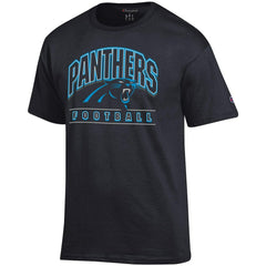 Carolina Panthers Champion Football T-Shirt Black | NFL