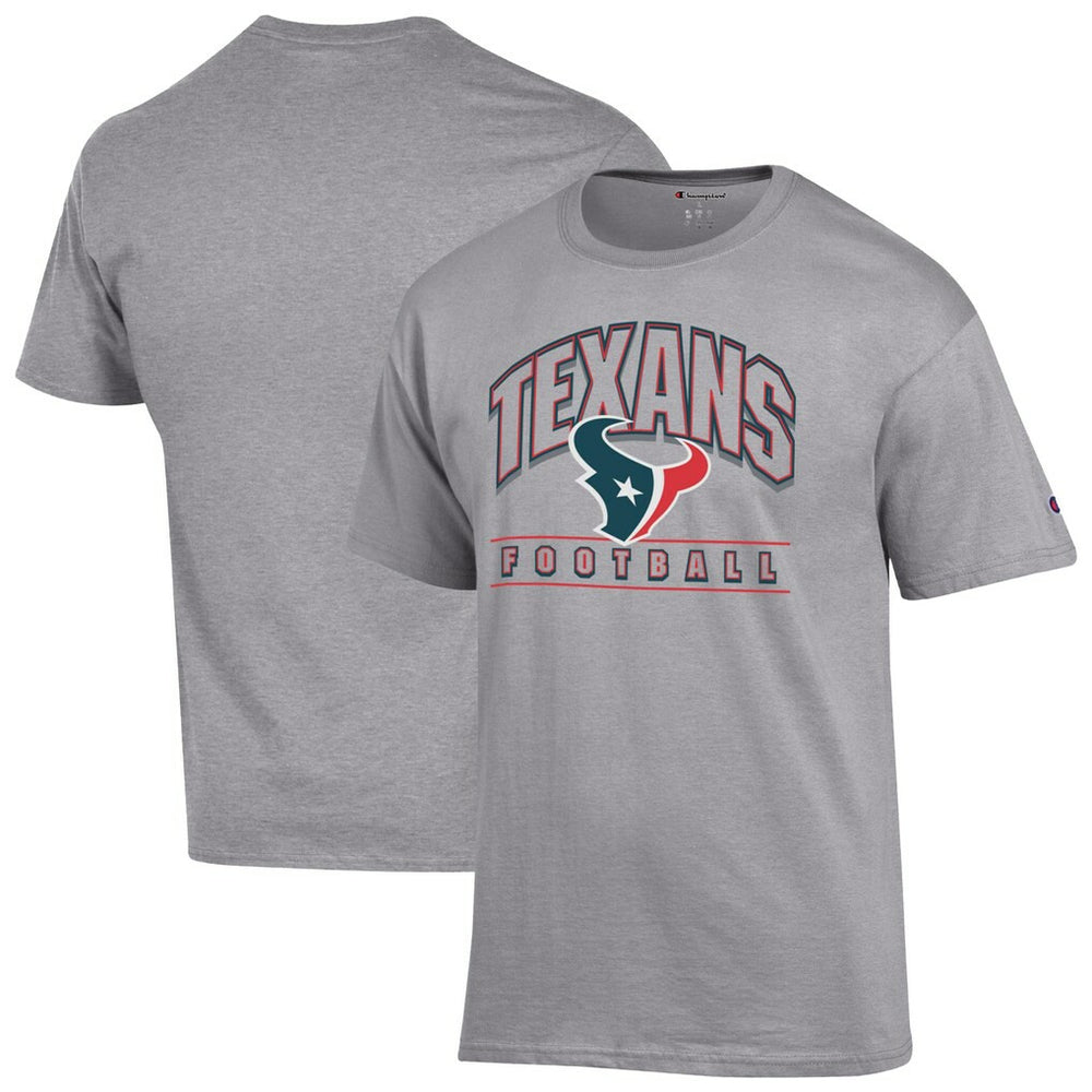 Houston Texans Champion Football T-Shirt Heather Gray | NFL