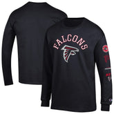Atlanta Falcons Champion Seal Long Sleeve T-Shirt Black | NFL