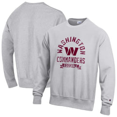 Washington Commanders Champion Reverse Weave Fleece Pullover Sweatshirt Heather Gray | NFL