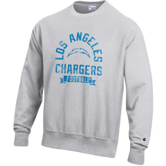 Los Angeles Chargers Champion Reverse Weave Fleece Pullover Sweatshirt Heather Gray | NFL
