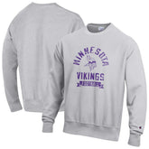 Minnesota Vikings Champion Reverse Weave Fleece Pullover Sweatshirt Heather Gray | NFL