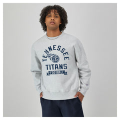Tennessee Titans Champion Reverse Weave Fleece Pullover Sweatshirt Heather Gray | NFL