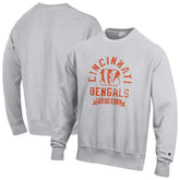 Cincinnati Bengals Champion Reverse Weave Fleece Pullover Sweatshirt Heather Gray | NFL
