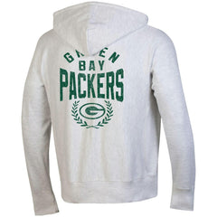 Green Bay Packers Champion Reverse Weave Full-Zip Hoodie Heather Gray | NFL