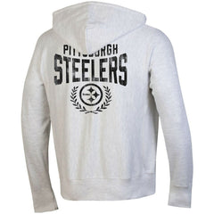 Pittsburgh Steelers Champion Reverse Weave Full-Zip Hoodie Heather Gray | NFL