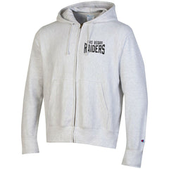 Las Vegas Raiders Champion Reverse Weave Full-Zip Hoodie Heather Gray | NFL