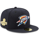 Oklahoma City Thunder 2025 NBA Finals Champions Side Patch 59FIFTY Fitted Hat Navy - NBA