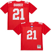 Tiki Barber New York Giants 2004 Legacy Replica Jersey Red | Mitchell & Ness