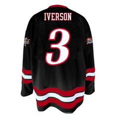 Allen Iverson Philadelphia 76ers Big & Tall NBA Hockey Jersey Black - NBA