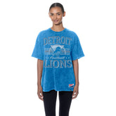 Detroit Lions New Era Women's Throwback Oversized T-Shirt Blue | NFL
