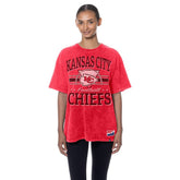 Kansas City Chiefs New Era Women's Throwback Oversized T-Shirt Red | NFL