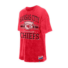 Kansas City Chiefs New Era Women's Throwback Oversized T-Shirt Red | NFL