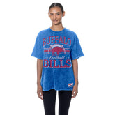 Buffalo Bills New Era Women's Throwback Oversized T-Shirt Royal | NFL