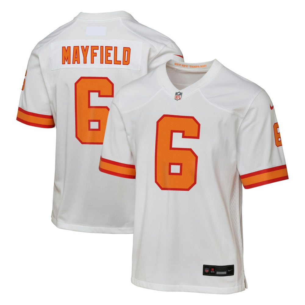 Baker Mayfield '76 Tampa Bay Buccaneers Youth Game Jersey White | NFL