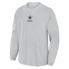 Dallas Cowboys Oversized Type Play Long Sleeve T-Shirt Gray | Fanatics