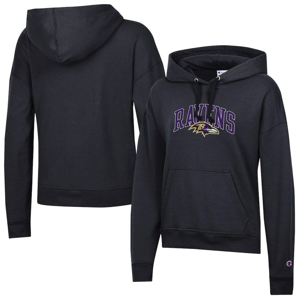 Baltimore Ravens Champion Women's Powerblend Hoodie Black | NFL