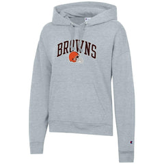 Cleveland Browns Champion Women's Powerblend Hoodie Heather Gray | NFL
