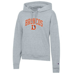 Denver Broncos Champion Women's Powerblend Hoodie Heather Gray | NFL