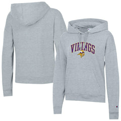 Minnesota Vikings Champion Women's Powerblend Hoodie Heather Gray | NFL