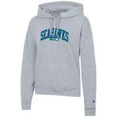 Seattle Seahawks Champion Women's Powerblend Hoodie Heather Gray | NFL