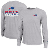 Buffalo Bills Champion Women's Core Long-Sleeve T-Shirt Heather Gray | NFL