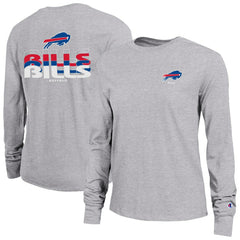 Buffalo Bills Champion Women's Core Long-Sleeve T-Shirt Heather Gray | NFL