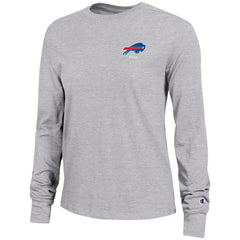 Buffalo Bills Champion Women's Core Long-Sleeve T-Shirt Heather Gray | NFL