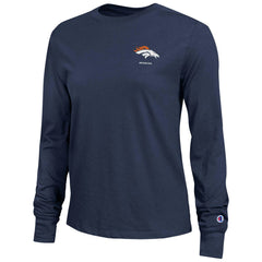 Denver Broncos Champion Women's Core Long-Sleeve T-Shirt Navy | NFL