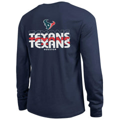 Houston Texans Champion Women's Core Long-Sleeve T-Shirt Navy | NFL