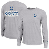 Indianapolis Colts Champion Women's Core Long-Sleeve T-Shirt Heather Gray | NFL