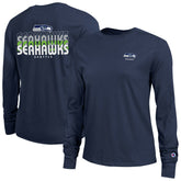 Seattle Seahawks Champion Women's Core Long-Sleeve T-Shirt College Navy | NFL