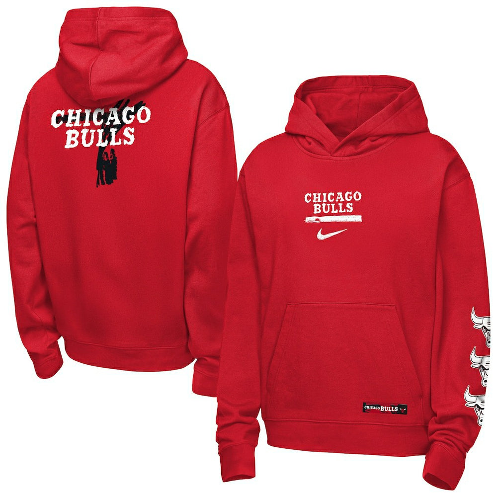 Chicago Bulls Youth Courtside Club Premiere Hoodie Red - NBA