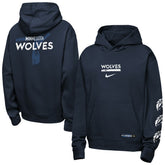 Minnesota Timberwolves Youth Courtside Club Premiere Hoodie Navy - NBA