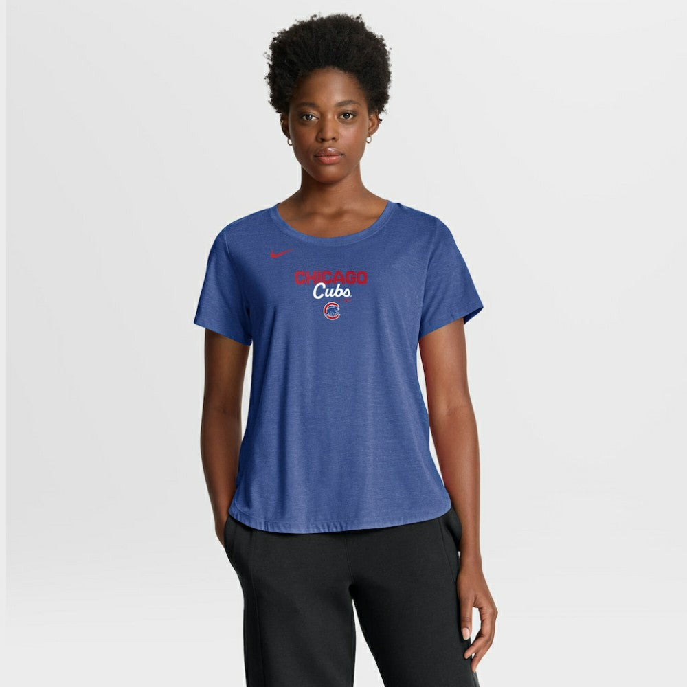 Chicago Cubs Nike Women's Arched Tri-Blend T-Shirt - MLB