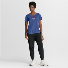 Chicago Cubs Nike Women's Arched Tri-Blend T-Shirt - MLB