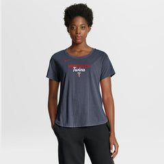 Minnesota Twins Nike Women's Arched Tri-Blend T-Shirt - MLB